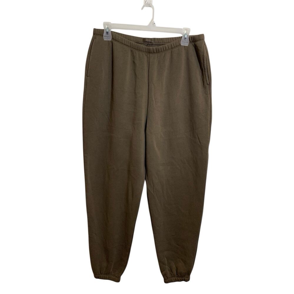 NUUDS Womens Xxl Sweatpants Brown Classic Pockets Casual Active Pants Atleisure
